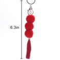 thumbnail image 2 of Porte-clés Pompon Fait Main Boho Pompon Charme Sac à Main Charme pour Femmes, 2 of 10