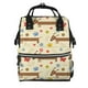 thumbnail image 1 of Disketp Dachshund Dog And Flower Mochila de Pañales de Gran Capacidad con Múltiples Bolsillos, Mochila de Viaje Multifuncional para Bebé, Unisex, Moderna y Resistente, 1 of 6