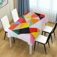 thumbnail image 4 of Yayeee Tablecloths 60" x 90" Rectangle Wrinkle Resistant Party Table Cover, Purple Triangles, 4 of 8