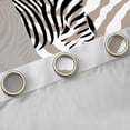 thumbnail image 4 of Feelyou Fashion Zebra Print Curtains Pack of 2 (42x84 Each), Cartoon Wildlife Animal Curtains Blackout, Teens Kids Boys Girls Bedroom Curtains, Window Curtains Decor, 4 of 6