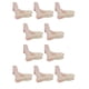 thumbnail image 3 of Calcetines de poliéster de tacón alto Qarigey 10 piezas Color piel, 3 of 6