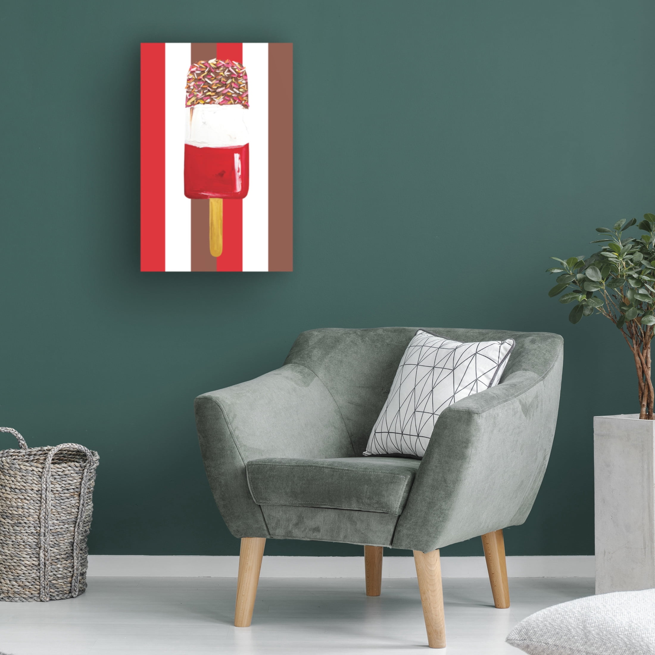 Trademark Fine Art Alice Straker  Fab Stripes Canvas Wall Art