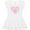 AA-White, variant on Inktastic Grandpa's Sweetie Pie with Pink Hearts Girls Toddler Dress