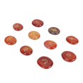 thumbnail image 3 of 10 piedras rúnicas grabadas, piedras de palma, piedras rúnicas curativas de bruja con símbolo grabado para meditación, adivinación y ágata roja., 3 of 14