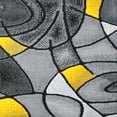 thumbnail image 6 of BizChair Modern Contemporary Runner Area Rug, Yellow Grey Black (2 Feet X 7 Feet), 6 of 6