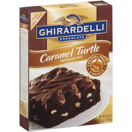 Ghirardelli Chocolate Caramel Turtle Brownie Mix, 18.5 Ounce