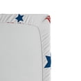 thumbnail image 2 of Ambesonne 4th of July Fitted Sheet, Independence Theme, Queen Size, Red White and Navy Blue, 2 of 2