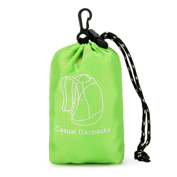 Mochila portátil 10L plegable ultraligera a prueba de salpicaduras bolsa de viaje al aire libre verde