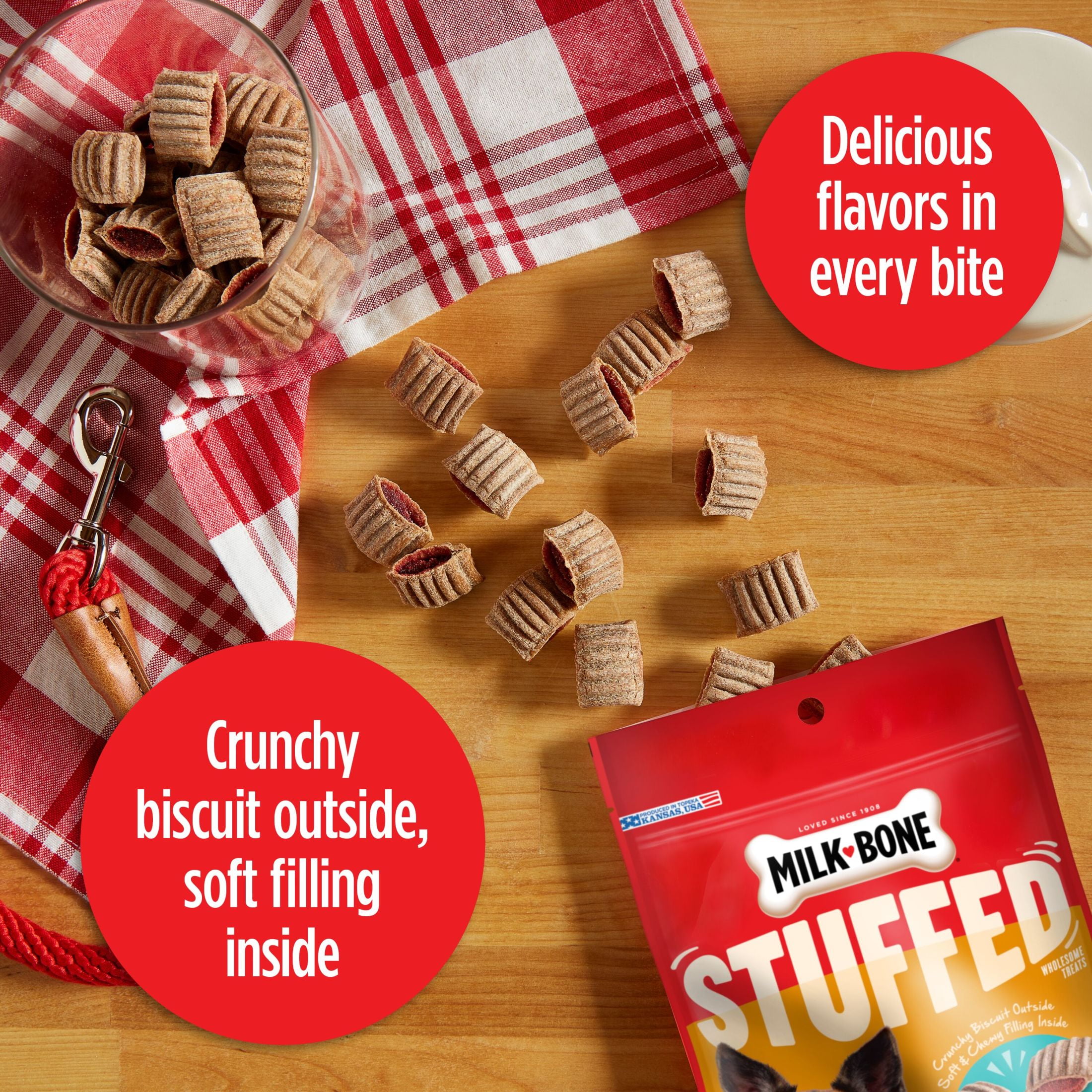 Milk Bone Stuffed Dog Biscuits With Real Bacon & Beef 30 oz