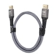 thumbnail image 1 of Câble DisplayPort Mâle, Fil Tressé Longueur 1 m 40 Gbps 16K 30 Hz Réduit les Interférences Câble DisplayPort 2.1 pour Cartes Graphiques, 1 of 8