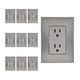 thumbnail image 1 of Placa Armada Contacto Duplex Plata 10Pz, 1 of 3