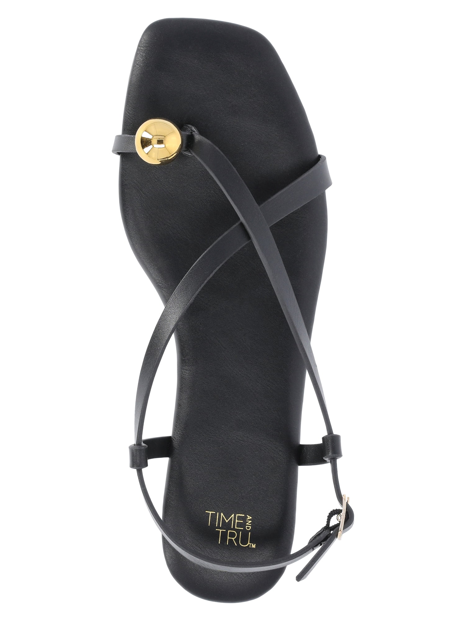 Time and Tru Women's Embellished Toe Ring Sandals