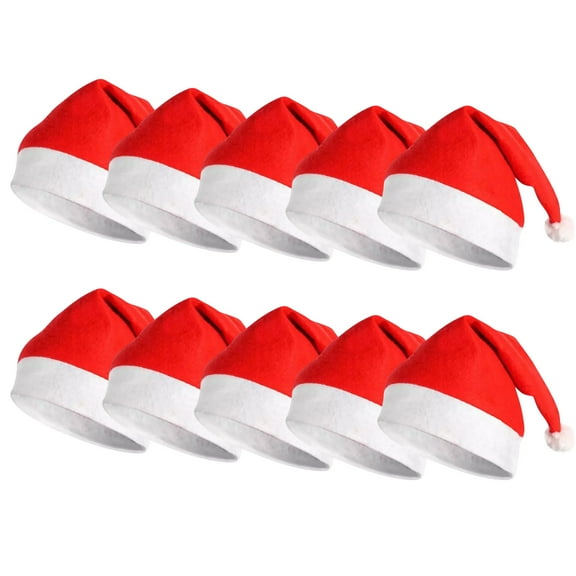 Gcvizuso Christmas Hats, Santa Hat, Christmas Hat Holiday Hat Santa Claus Christmas Gift Christmas Gift Adult Child Hat Non-woven Fabric