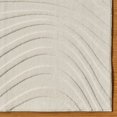 thumbnail image 5 of Vida Lomira Shag Striped Cream Area Rug, 6x9, 5 of 7