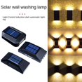 thumbnail image 2 of Lámpara de pared solar para jardín al aire libre, luz decorativa para el hogar y patio, lámpara de pared decorativa para exteriores, luz solar, luces solares para exteriores, 2 of 5