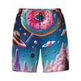thumbnail image 4 of Lsque Mens Swim Trunks Colorful Donut Pattern - Bathing Suit Compression Liner - Beach Swim Shorts Swimwear - (S-3XL) - Stretch Quick Dry -3X-Large, 4 of 9