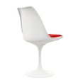 thumbnail image 4 of Maklaine 17.5 inches Plastic and Metal Dining Chairs in Red (Set of 2), 4 of 7