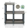thumbnail image 4 of Furinno 14032GY / GY Turn - N - Tube Accent Decorative Shelf, French Oak / Grey, 4 of 4