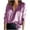 Purple, variant on Idoravan Womens Tshirts V Neck Long Sleeve Tops Tee Solid Color Blouse Women's Satin Socket V-Neck Shirt Commute Long Sleeve Blouses Tops Blue XL
