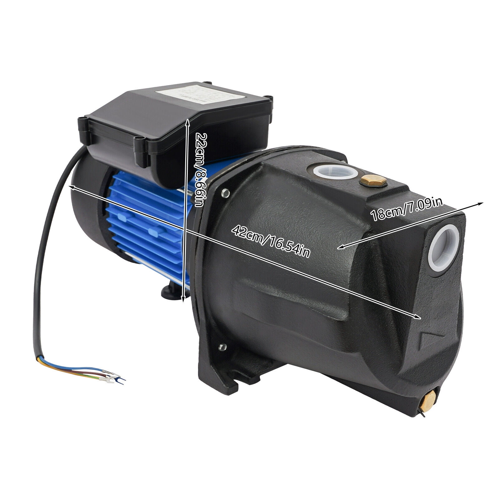 1.1HP Shallow Well Pump Water Transfer Pumps IP44 Electric Booster Pump Garden Water Pump For Home Lawn Irrigation Water Draining, 800W,Portable