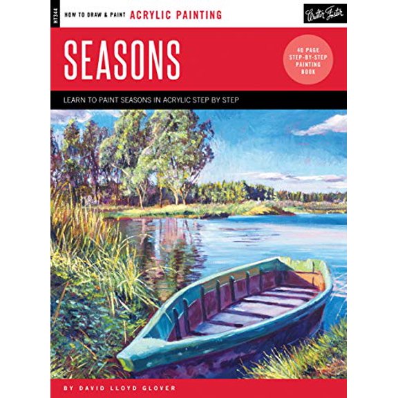 Pre-Owned Walter Foster How to Draw & Paint Acrylic Painting Seasons Book, 9781633222069, 1633222063, Paperback,