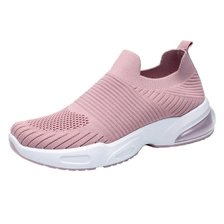 

Aompmsdx Women Fly Woven Mesh Running Shoes For Women Tennis Walking Breathable Sneakers Fashion Sport Shoeswomen S Sandals