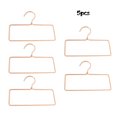 thumbnail image 1 of 5pcs Hanging Metal Clothes Hanger Square Shape Towel Rack Bathroom RObe Holder(Rose Gold), 1 of 4