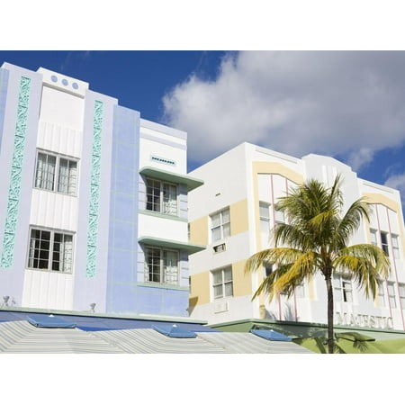 Art Deco Style Hotel on South Beach, City of Miami Beach, United States of America, North America Print Wall Art By Richard