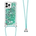 thumbnail image 1 of Funda FOXDOCK para iPhone 13 Pro Max con Cuerda Ajustable, Brillo Líquido, Protección Antigolpes y Lente – Ideal para Regalo, 1 of 6