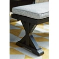 thumbnail image 6 of Signature Design by Ashley Beachcroft Outdoor Bench with Cushion, Black & Light Gray, 6 of 6