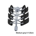 thumbnail image 3 of Sonducket 1 par de zapatillas con cordones de 120cm para correr, trotar, con hebillas, correas elásticas para perezosos, accesorios de repuesto Accesorios de disfraces gris medio Sonducket AP012627-22, 3 of 6