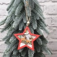 thumbnail image 2 of Colorful Hanging Ornament Tree Pendant Wooden Pendant Five-Pointed Star Luminous Pendant Tree Decoration, 2 of 8
