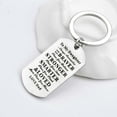 thumbnail image 1 of Rkxzt Clearance Sale Titanium Steel Keychain for Father's Day Gift Birthday Present Stainless Keychai, 1 of 3