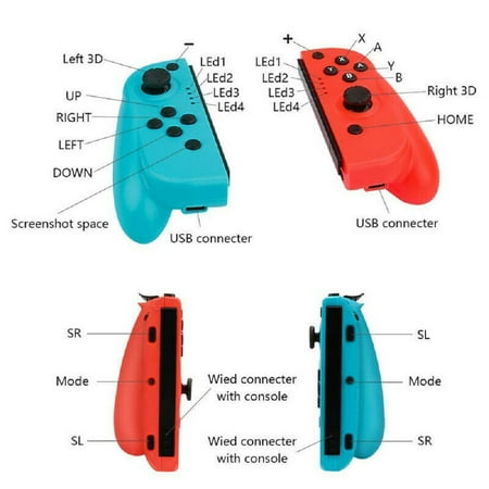 For Nintendo Switch Lite Joy-Con (L/R) Wireless Bluetooth Controller Gamepad NS