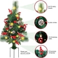 thumbnail image 3 of Solar Christmas Tree Garden Stake Lights Outdoor Christmas Tree Lighted Yard Decorations, 3 of 8