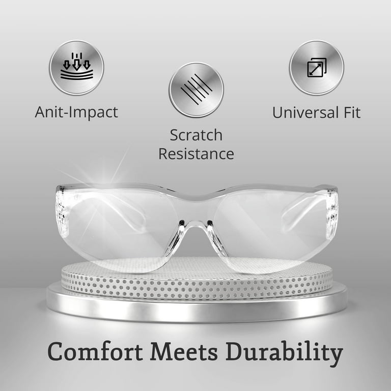 Aqulius Bulk Pack Safety Glasses For Men Women, ANSI