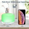 thumbnail image 4 of Fimilo 500ml Essential Oil Diffuser with 6*10ml Essential Oils Set, Flower Aromatherapy Diffusers with Remote Control, Oil Air Humidifier Vaporizer for Large Room Bedroom Office, 4 of 13