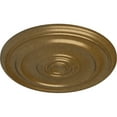 thumbnail image 3 of Ekena Millwork 19 3/4"OD x 1 1/2"P Kepler Traditional Ceiling Medallion (For Canopies up to 4 1/2"), Hand-Painted Pale Gold, 3 of 5