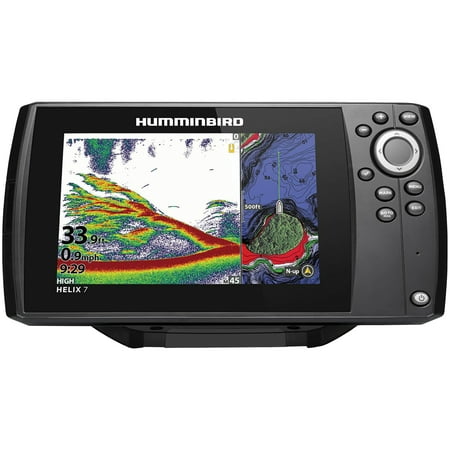 Humminbird 411070-1CHO HELIX 7 CHIRP Sonar G3N Dual Spectrum Combo Fishfinder/GPS/Chartplotter with MEGA Down Imaging & Control Head (No Transducer) & 7