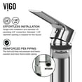 thumbnail image 6 of VIGO Davidson Single Handle Single-Hole Bathroom Faucet in Chrome, 6 of 13