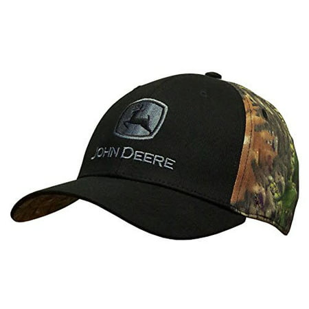 John Deere - John Deere Black with Camo Men's Hat - Walmart.com