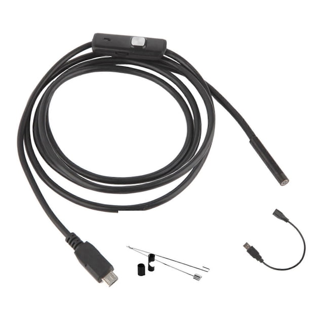 Industrial Endoscope, Borescope Inspection Camera, IP67 Waterproof Camera, Sewer Camera with 6 LED Light Multicolor