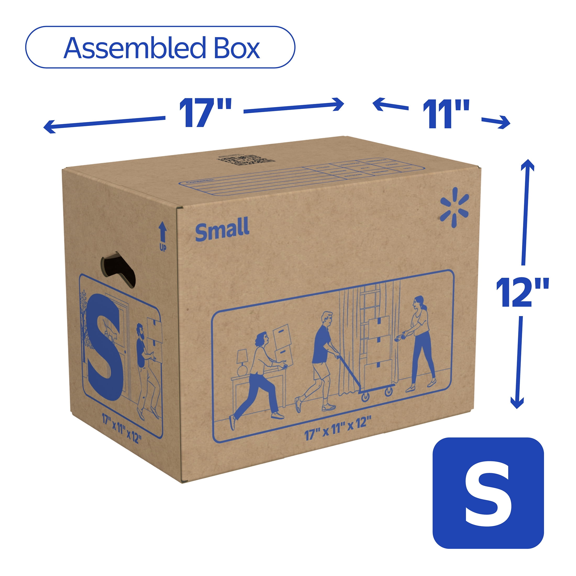 Walmart Small Packing Boxes 17x11x12 - 200 Count Pallet
