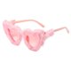 thumbnail image 2 of Gafas de sol en forma de corazón Salvador de felpa para Viajes rosado, 2 of 9