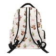 thumbnail image 2 of Jeiento Highland Cow Bow Kids Backpack 17 Inch Kawaii Western School Backpack for Girls for Elementary Ages 9-12, White Breathable School Bag with Padded Tablet Sleeve & Multi-Pockets, 2 of 8