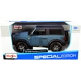 thumbnail image 3 of 2021 Ford Bronco Badlands Blue with Black Top "Special Edition" 1/24 Diecast Model Car by Maisto, 3 of 3