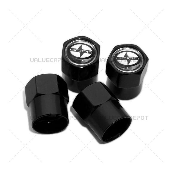 Hex Scion Logo Emblem Car Wheels Tire Air Valve Caps Stem Dust Cover Sport TRD
