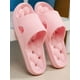 thumbnail image 2 of Women's/men's Summer Bathroom Slippers, Simple Casual Style, Couples' Home Slippers With Anti-slip Design And Draining Holes, Black Eva, 2 of 4