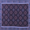 thumbnail image 1 of Ahgly Company Indoor Square Oriental Blue Traditional Area Rugs, 3' Square, 1 of 4