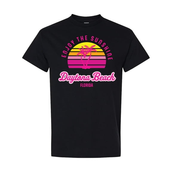 Inktastic Summer Enjoy the Sunshine Daytona Beach Florida in Pink T-Shirt